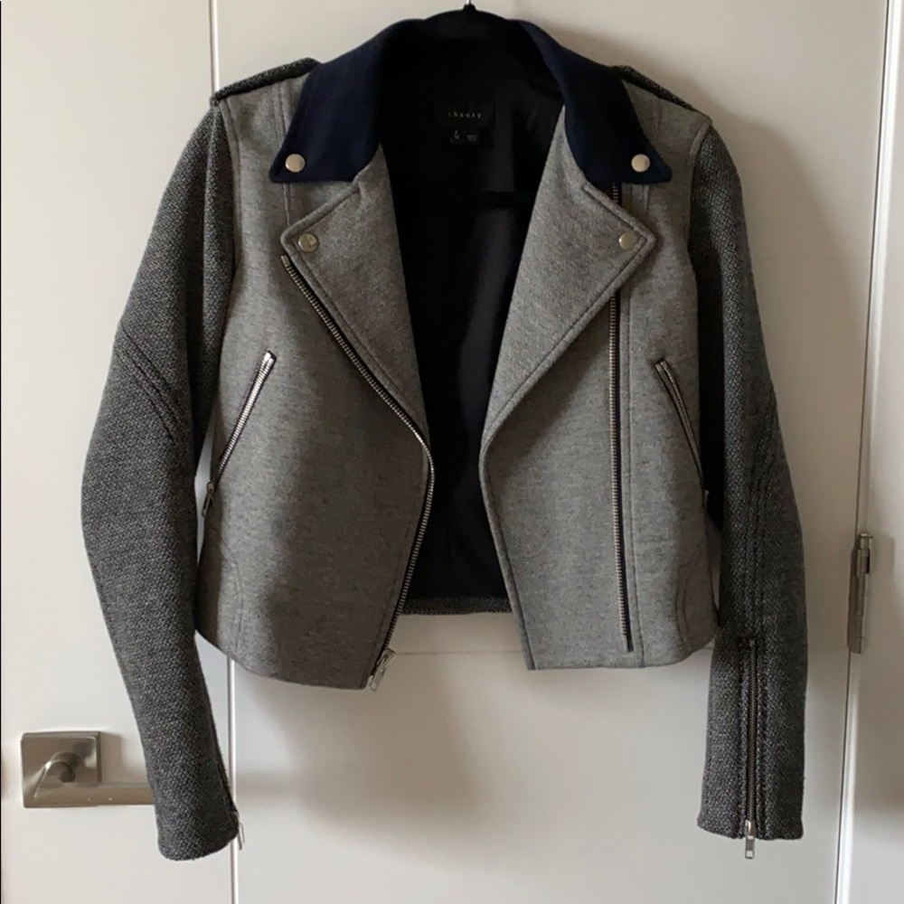THEORY Adashi K Wool Moto Jacket